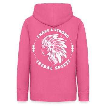 I Have A Strong Tribal Spirit Native Pride Indigen - Frauen Hoodie - Pink - Hinten - AI Model Female 172 light (172cm)