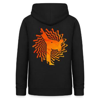 Taekwondo - Frauen Hoodie - Schwarz - Hinten - AI Model Female 172 light (172cm)