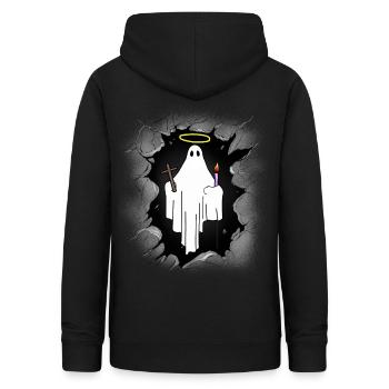 Mitternacht Heiliger Geist Gespenst Halloween Spuk - Frauen Hoodie - Schwarz - Hinten - AI Model Female 172 light (172cm)