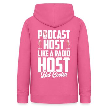 Podcast Host Podcaster Podcasting Podcast Hörer - Frauen Hoodie - Pink - Hinten - AI Model Female 172 light (172cm)