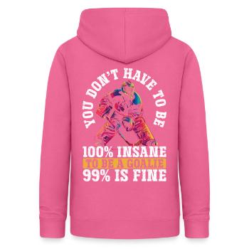 Eishockey Torwart Eishockey Torhüter - Frauen Hoodie - Pink - Hinten - AI Model Female 172 light (172cm)