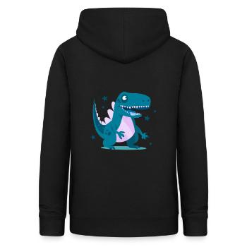 Drache Drachen Kind Kinder - Frauen Hoodie - Schwarz - Hinten - AI Model Female 172 light (172cm)
