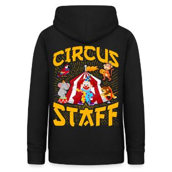 Circus Staff - Women's Hoodie - black - Back - AI Model Female 172 light (172cm)