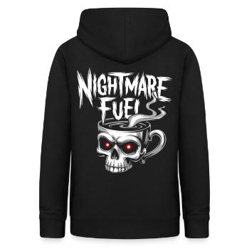 Nightmare Fuel Skeleton Mug Décaféiné Amateur de café - Sweat à capuche Femme - noir - Dos - AI Model Female 172 light (172cm)