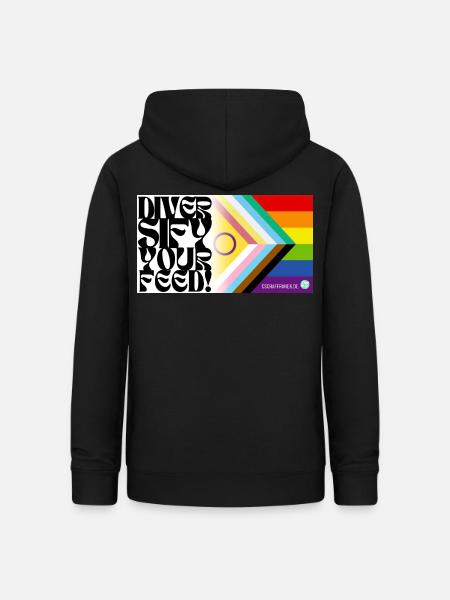 🌈♿ Pride & Disability – Inklusive Flagge - Frauen Hoodie - Schwarz