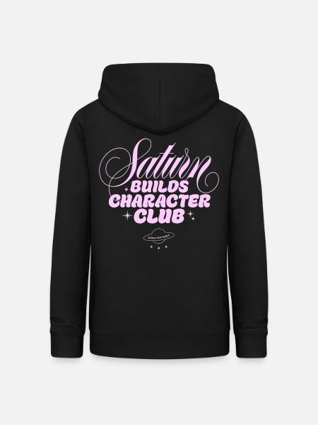 Saturn Charakterclub Print - Frauen Hoodie - Schwarz