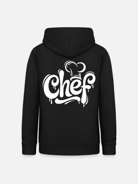 Graffiti Chef Schrift - Frauen Hoodie - Schwarz