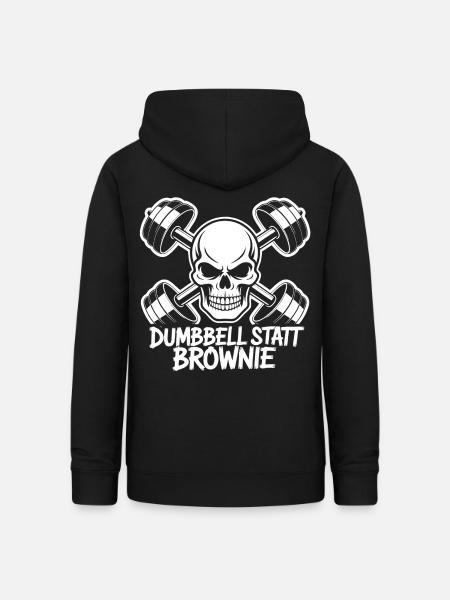 Skull und Hanteln - Frauen Hoodie - Schwarz