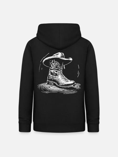 Western Line Dance - Frauen Hoodie - Schwarz