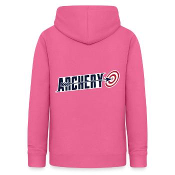 tir à l'arc - Sweat à capuche Femme - rose - Dos - AI Model Female 172 light (172cm)