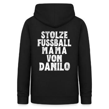 Stolze Fussball Mama von Danilo - Frauen Hoodie - Schwarz - Hinten - AI Model Female 172 light (172cm)