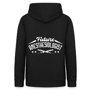 Anesthesie Technicien en anesthésie Anesthésiste Anesthésiste - Sweat à capuche Femme - noir - Dos - AI Model Female 172 light (172cm)
