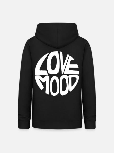 Love Mood - Frauen Hoodie - Schwarz