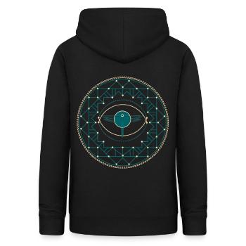 Libelle - Frauen Hoodie - Schwarz - Hinten - AI Model Female 172 light (172cm)