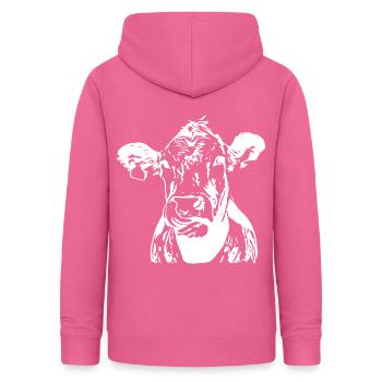 2re vache, animal, pâturage, ferme, animal, steak, vache, wh - Sweat à capuche Femme - rose - Dos - AI Model Female 172 light (172cm)