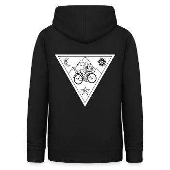 Albert Hofmann LSD Triangle Black & White - Women's Hoodie - black - Back - AI Model Female 172 light (172cm)