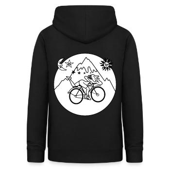 Albert Hofmann LSD 1943 Circle Black & White - Women's Hoodie - black - Back - AI Model Female 172 light (172cm)