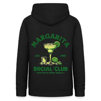 Margarita Social Club - Frauen Hoodie - Schwarz - Hinten - AI Model Female 172 light (172cm)