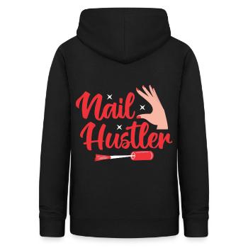 Nagellack Nageldesign Manicure Nagelstudio Nails - Frauen Hoodie - Schwarz - Hinten - AI Model Female 172 light (172cm)