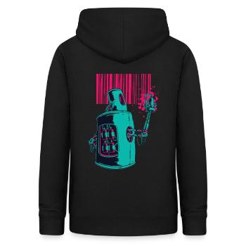Graffiti ist die Zukunft Oldshool Farbe Mullern - Frauen Hoodie - Schwarz - Hinten - AI Model Female 172 light (172cm)