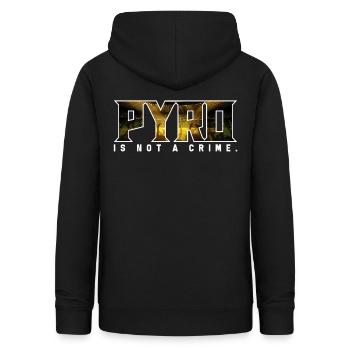 T-shirt de football Ultras Pyro Fanblock - Sweat à capuche Femme - noir - Dos - AI Model Female 172 light (172cm)