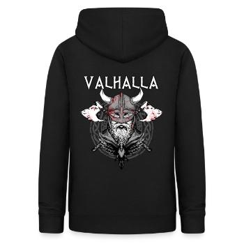 Valhalla I Viking Warrior I Odin I Wikinger - Frauen Hoodie - Schwarz - Hinten - AI Model Female 172 light (172cm)
