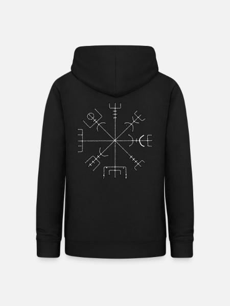 Vegvisir - Frauen Hoodie - Schwarz
