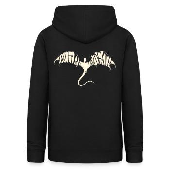 Der Hobbit Smaug Mit Zitat Rücken-Design - Frauen Hoodie - Schwarz - Hinten - AI Model Female 172 light (172cm)