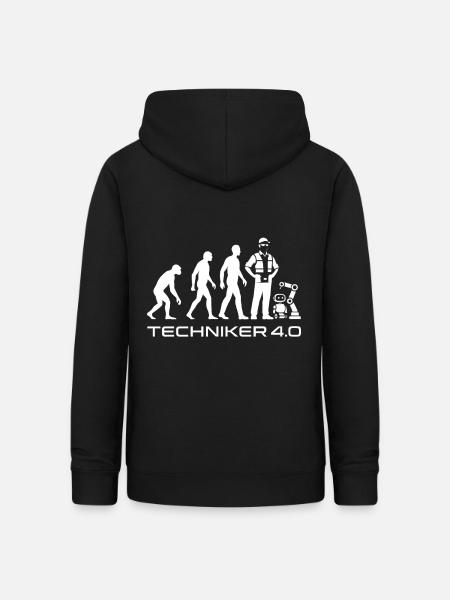 Techniker 4.0 Evolution - Frauen Hoodie - Schwarz