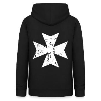 Black Templar - Frauen Hoodie - Schwarz - Hinten - AI Model Female 172 light (172cm)