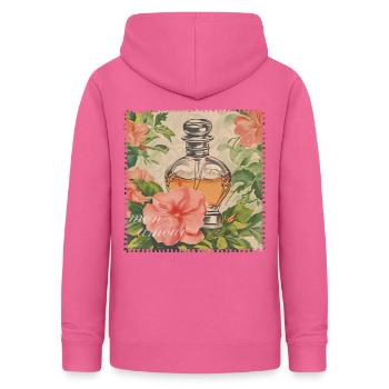 Timbre-poste Vintage parfum - Sweat à capuche Femme - rose - Dos - AI Model Female 172 light (172cm)