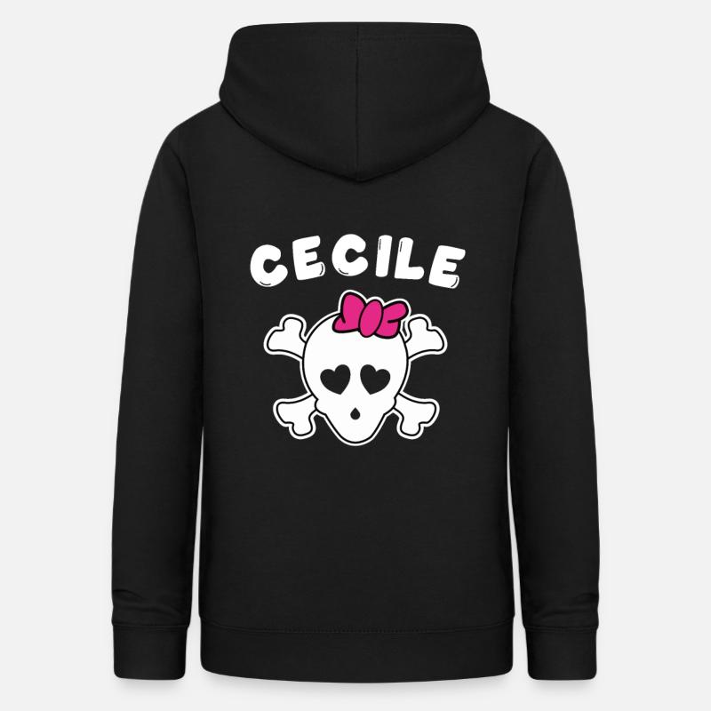 Pirate Cecile Design per ragazze e donne - Felpa con cappuccio da donna - nero