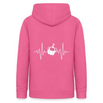 My Heart Sleeps for Bell Pepper Design - Women's Hoodie - pink - Back - AI Model Female 172 light (172cm)