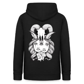 Satan's Twins From Hell - Women's Hoodie - black - Back - AI Model Female 172 light (172cm)