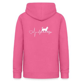 Chihuahua Hunde Chiwawa Valentinstag Geschenk - Frauen Hoodie - Pink - Hinten - AI Model Female 172 light (172cm)
