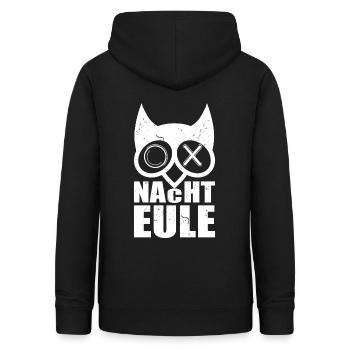 Nachteule Rave Party Techno Schlaflos - Frauen Hoodie - Schwarz - Hinten - AI Model Female 172 light (172cm)