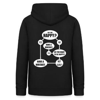 Whisky Whisky Whisky buveur - Sweat à capuche Femme - noir - Dos - AI Model Female 172 light (172cm)
