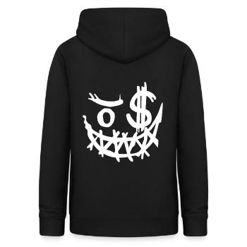 Halloween Gesicht zum fürchten - cooler Style - Frauen Hoodie - Schwarz - Hinten - AI Model Female 172 light (172cm)