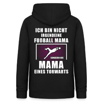 Die Fußball Mama Torhüter Geschenkidee Torwart - Frauen Hoodie - Schwarz - Hinten - AI Model Female 172 light (172cm)
