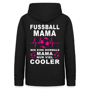 Fußball Mama viel cooler Spruch Geschenkidee - Frauen Hoodie - Schwarz - Hinten - AI Model Female 172 light (172cm)