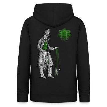 Le Marionnettiste - Sweat à capuche Femme - noir - Dos - AI Model Female 172 light (172cm)