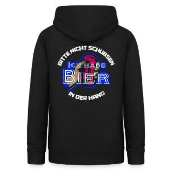Ich habe Bier in der Hand Festival / Party - Frauen Hoodie - Schwarz - Hinten - AI Model Female 172 light (172cm)