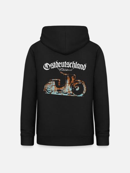 Simson Schwalbe - Ostdeutschland - Oldskool - Frauen Hoodie - Schwarz