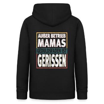 Außer Betrieb Mamas Geduldsfaden ist Gerissen - Frauen Hoodie - Schwarz - Hinten - AI Model Female 172 light (172cm)