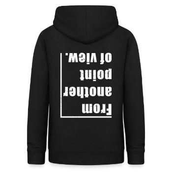 De l'autre point de vue - Sweat à capuche Femme - noir - Dos - AI Model Female 172 light (172cm)
