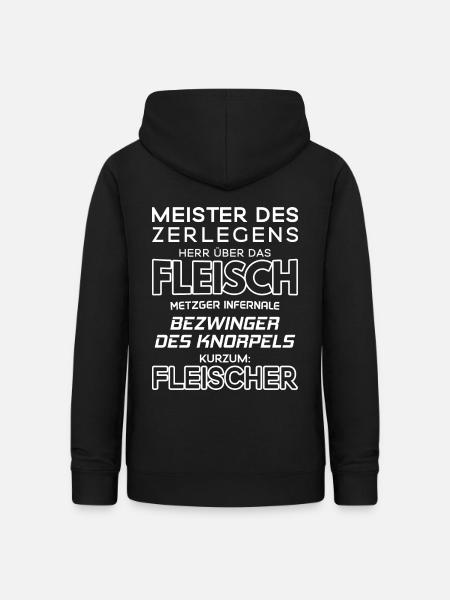 Fleischer/Metzger/Schlächter/Schlachter/Küter - Frauen Hoodie - Schwarz