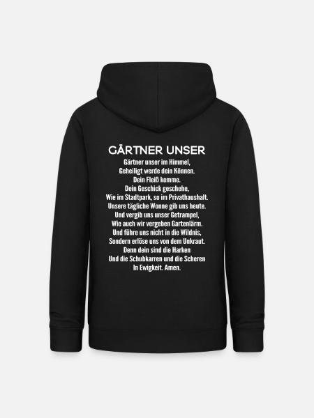 Gärtner-Unser/Gärtnerin/Gartenbau/Landschaftsbau - Frauen Hoodie - Schwarz