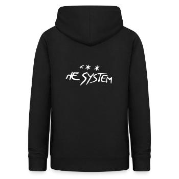 Baiser le système - Sweat à capuche Femme - noir - Dos - AI Model Female 172 light (172cm)