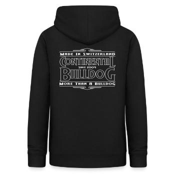 More Than A Bulldog - Frauen Hoodie - Schwarz - Hinten - AI Model Female 172 light (172cm)