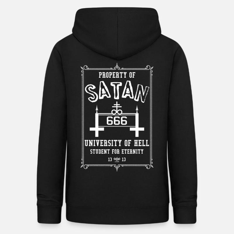 Propriété de Satan - Sweat à capuche Femme - noir